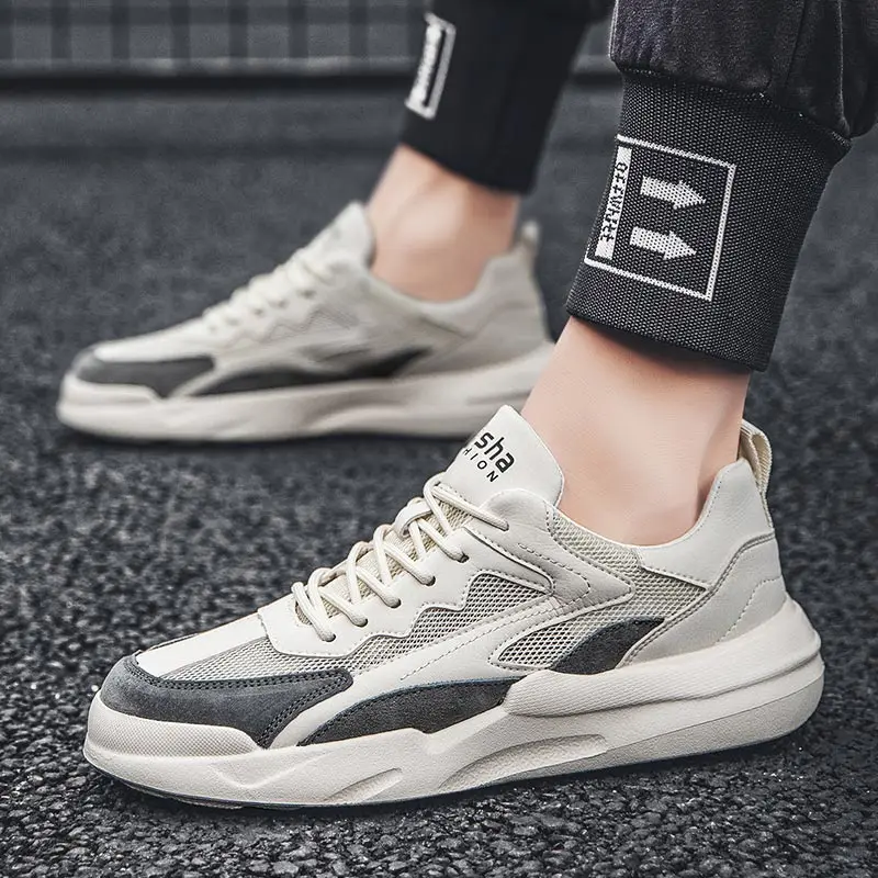 

Кроссовки мужские спортивные, серебристые, без шнурков