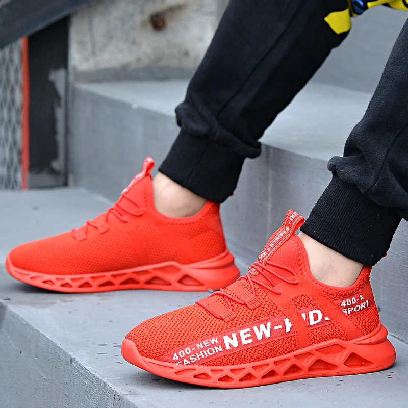 Новая детская повседневная обувь для мальчиков дышащие Нескользящие кроссовки