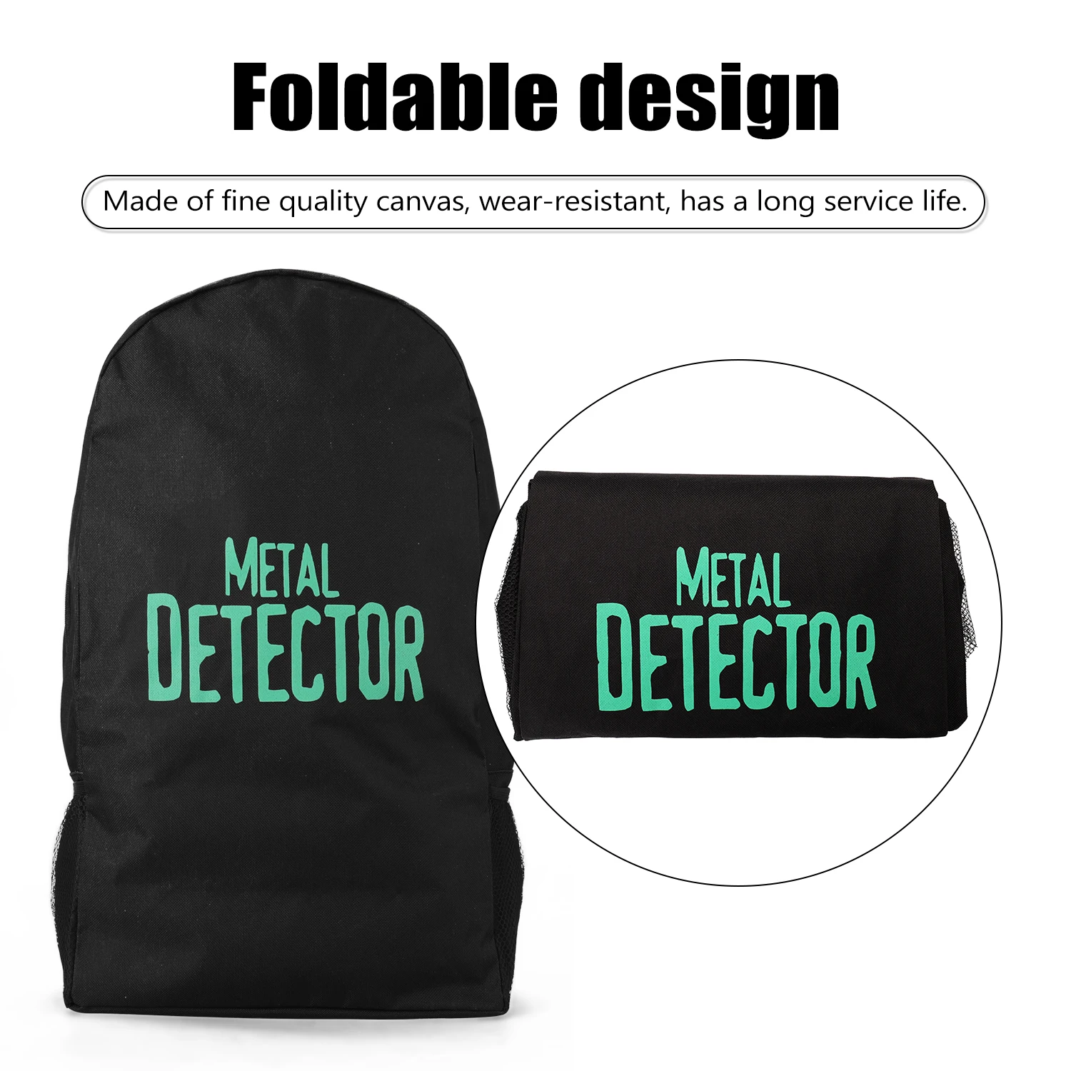 Сумка для металлоискателя вместительный холщовый ранец поиска золота и ключей |