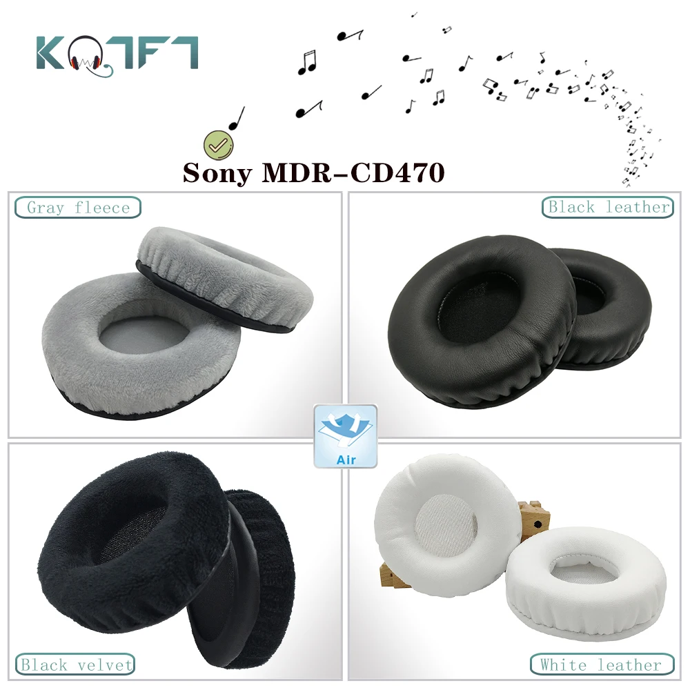 

KQTFT flannel 1 Pair of Replacement Ear Pads for Sony MDR-CD470 Headset EarPads Earmuff Cover Cushion Cups