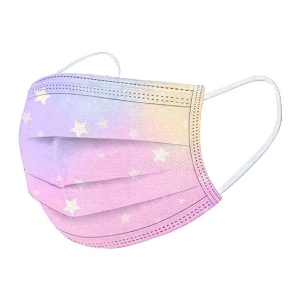 50 шт. ребенок маска одноразовая для лица Enfant Jetable модные 3ply петли уха нетканый