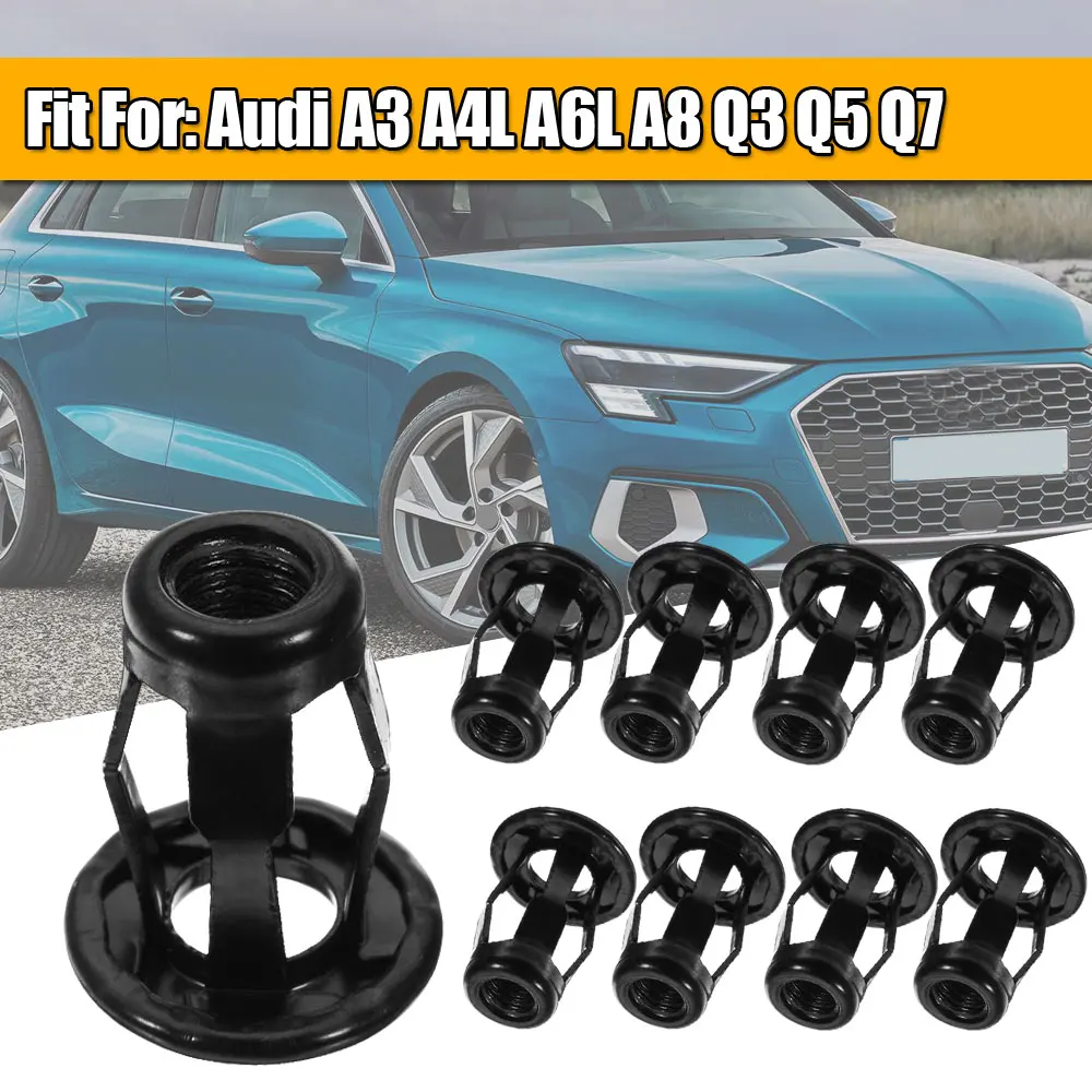 

10 шт., автомобильные металлические крепежные зажимы для багажника Audi A3 A4L A6L A8 Q3 Q5 Q7