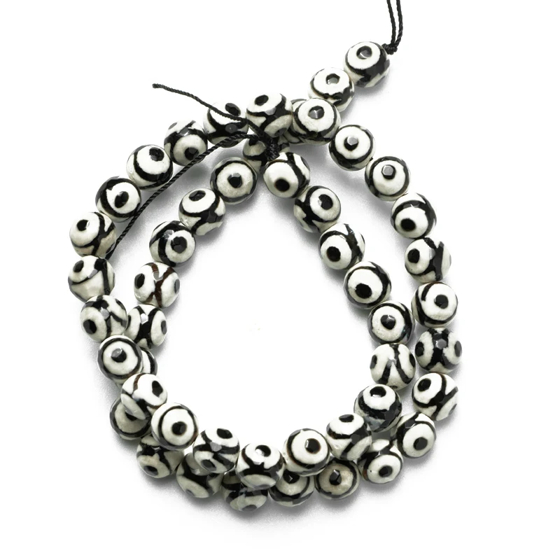 

Бусины из тибетского агата с натуральным камнем, 8/10/12 мм