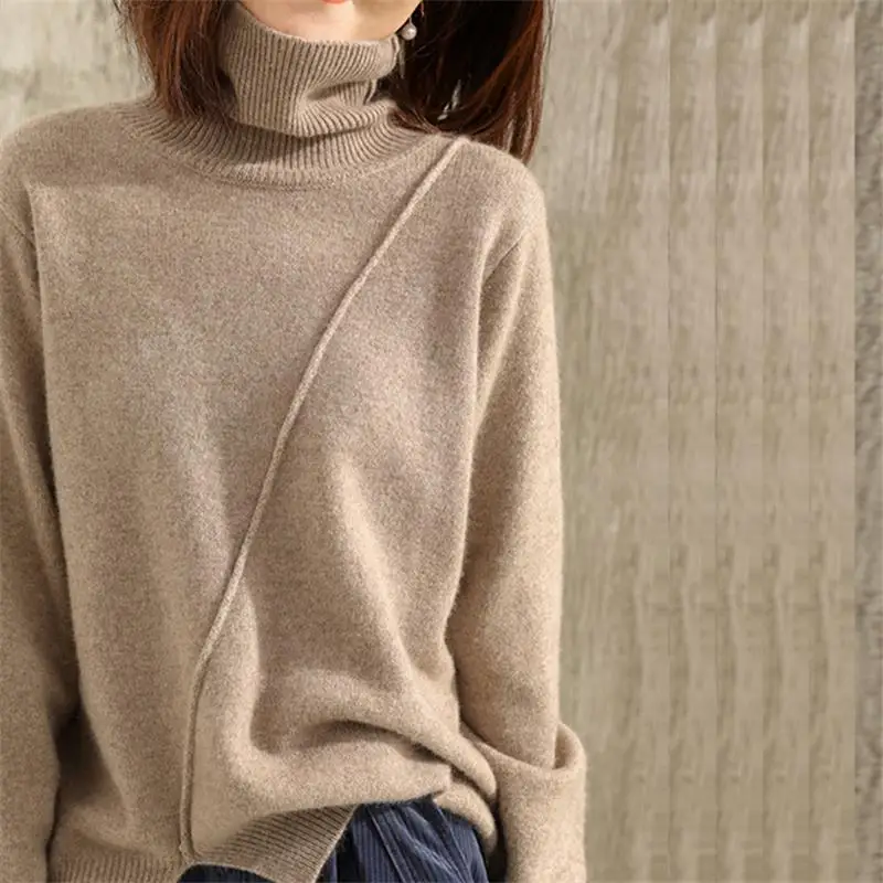 Осенне-зимний новый кашемировый свитер женская зимняя одежда женский с высоким