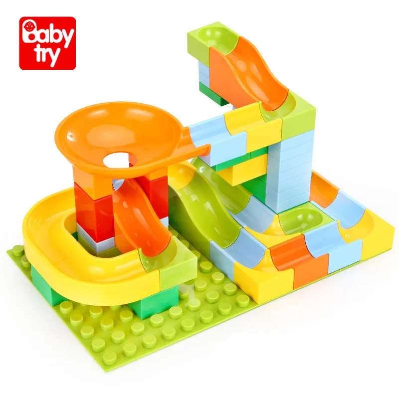 Новинка 2019 слайды блоки сделай сам кирпичи игрушки 61 шт. мячи для рукоделия