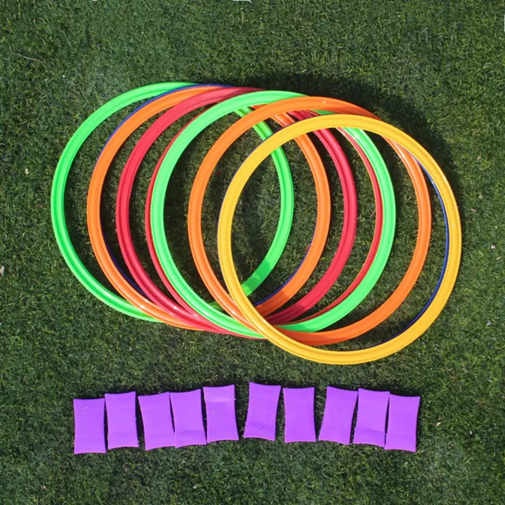 Hopscotch Ring Game набор с 10 обручами и разъемами отлично подходит для мальчиков девочек