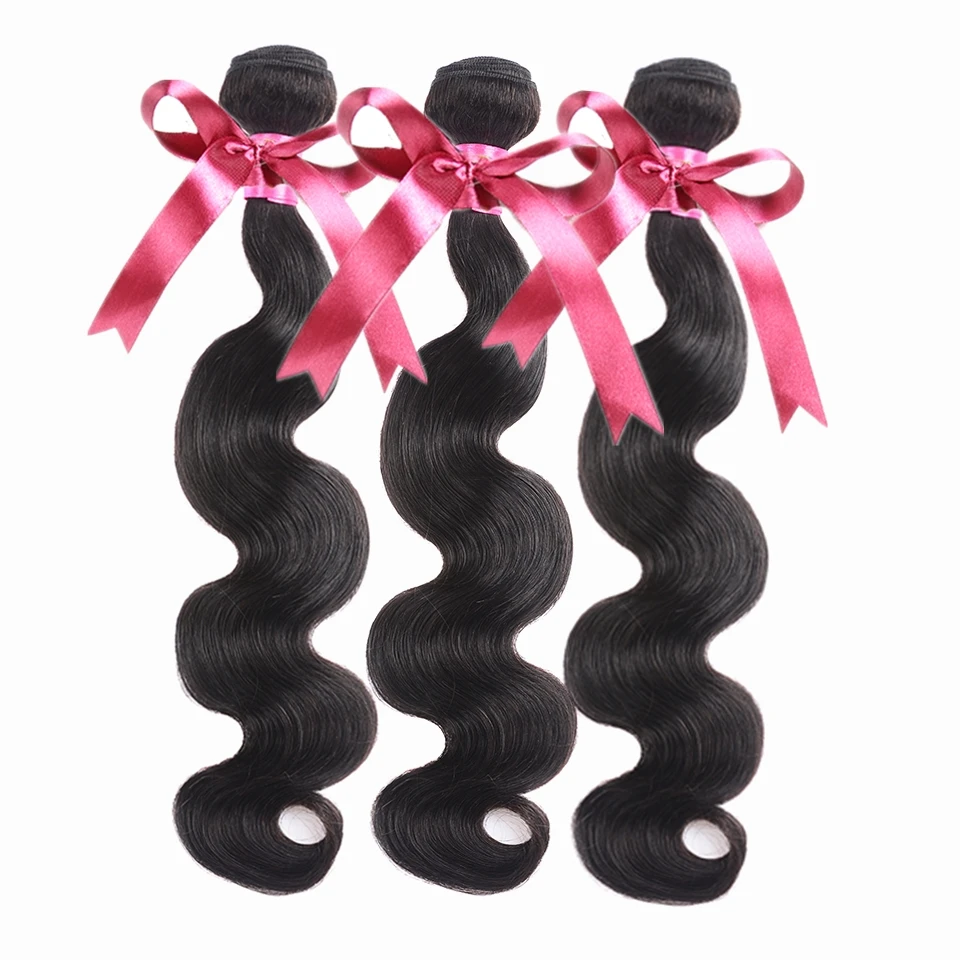 8 38 дюймов Karizma Body Wave 3 пряди с застежкой бразильские волосы плетеные человеческие