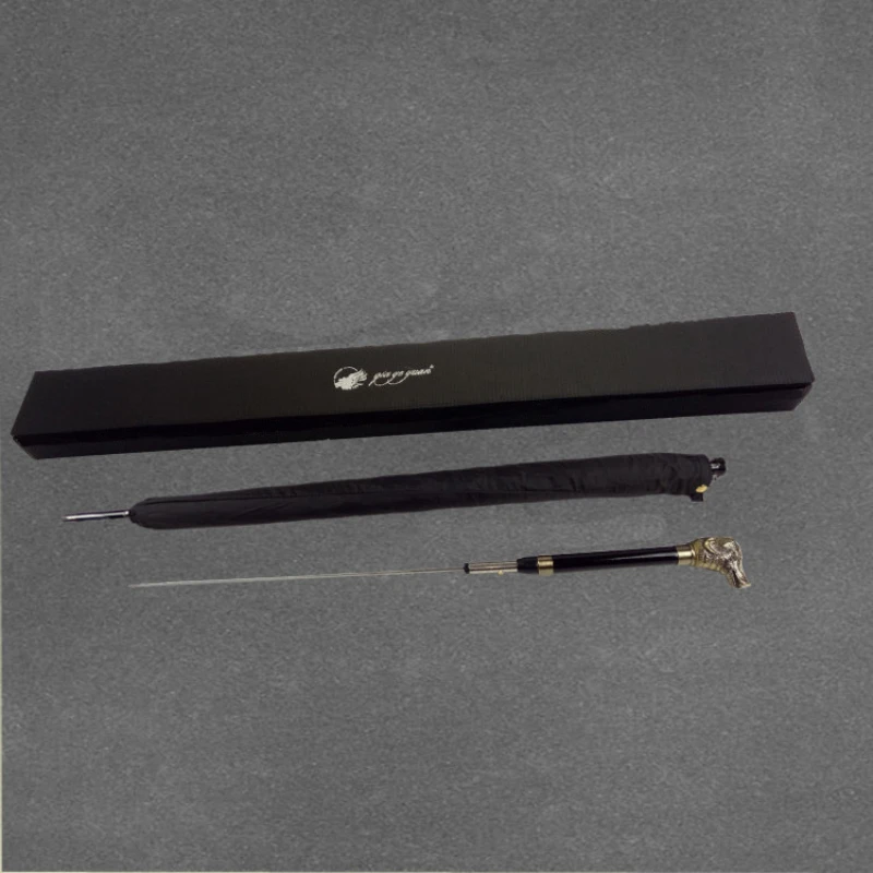 Online Ombrello Di Lusso Nero Manico Lungo Protezione Uv Ombrello Da Lavoro Antivento Per Adulti Guarda Chuva Articoli Per La Casa BD50UU