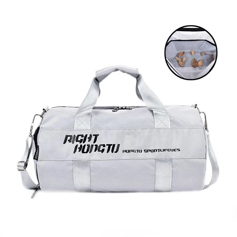 

Dry Wet Separation Sports Gym Bag Short Distance Hand Holding Cylinder Travel Bag Large Capacity Luggage Bag Travel Product