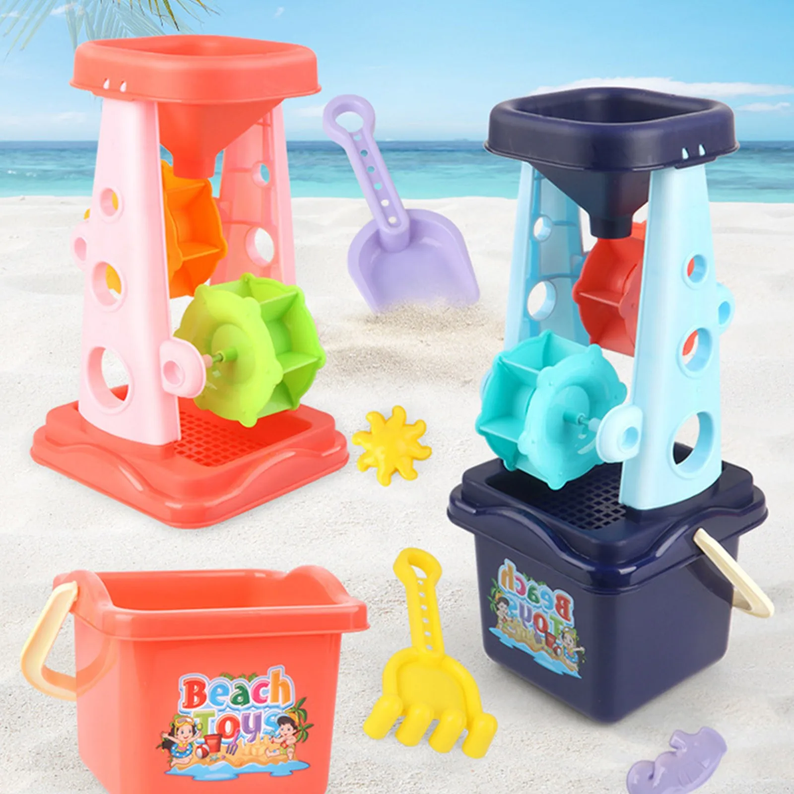 

Summer Beach Toys Sand Set Sand Play Sandpit Toy Fun Water Beach Seaside Toys Sandglass Shovel Tool Speelgoed Детские#fs