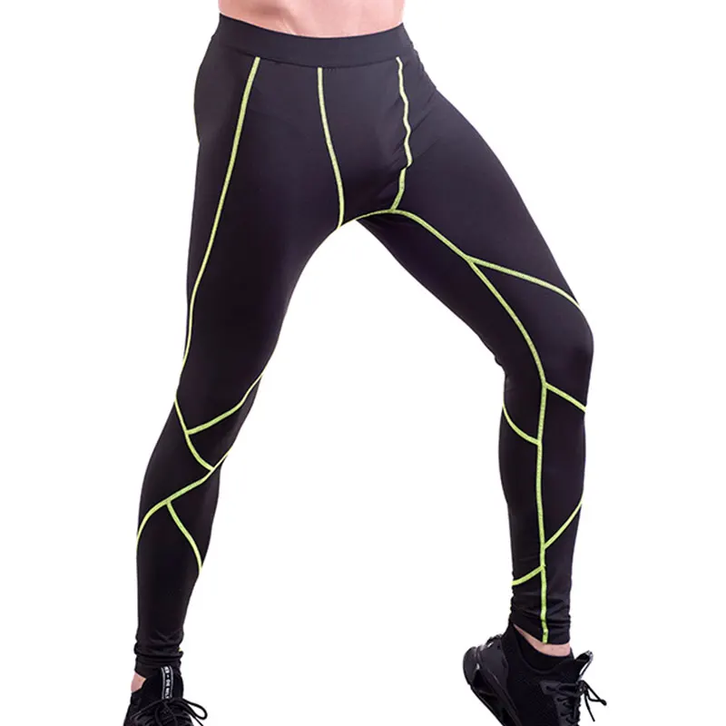 Колготки для бега мужские спортивные леггинсы компрессионные штаны баскетбола