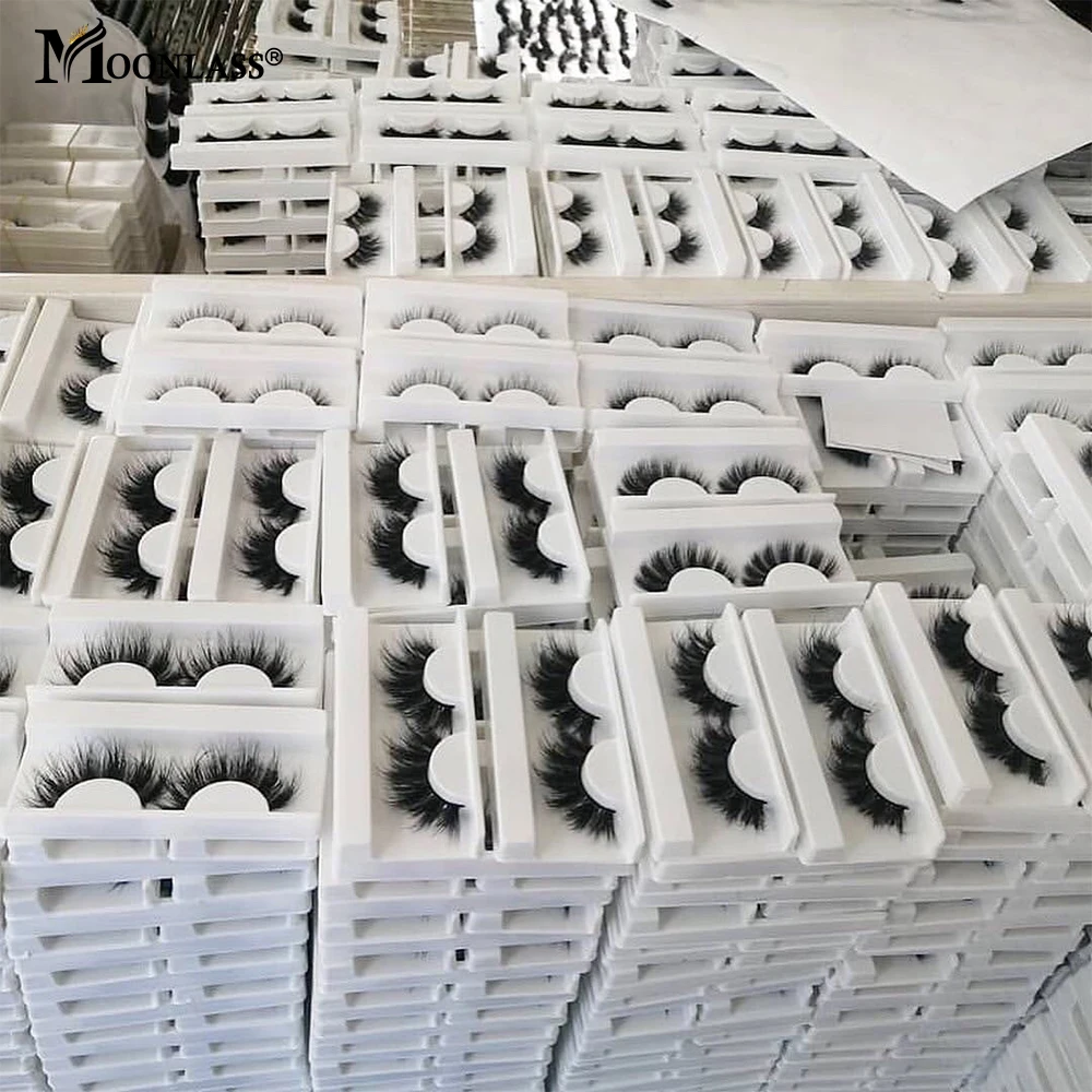 

25MM Mink Lashes Vendors Curly Fluffy 5D Mink Eyelashes Box Package Wholesale Beauty Cruelty Free 3D Fake Eyelash Case Bulk