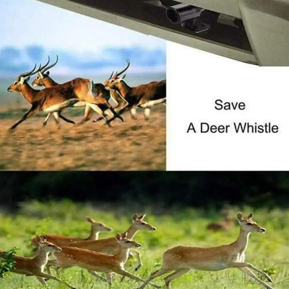 2pcs Deer Warning Whistles Auto Safety Alert Device Bell Automotive Silver Ultrasonic Animal Car | Автомобили и мотоциклы