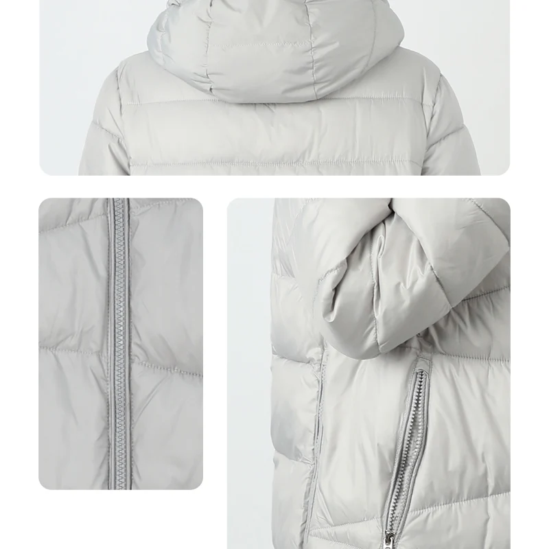 

women's long down jacket parka outwear with hood quilted coat female plus size cotton quality warm clothes outwear 19-053