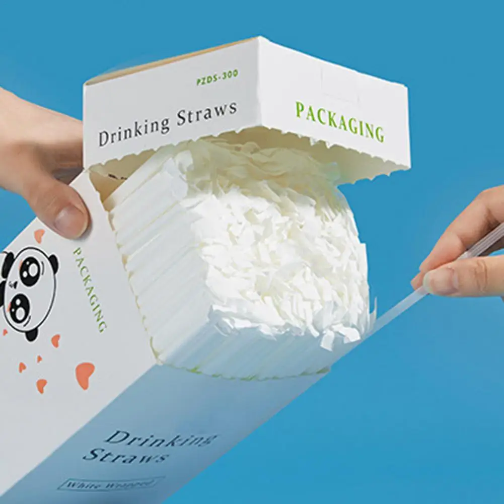 

300 штук в штучной упаковке, одноразовые бриллиантовые соломинки, бытовая независимая упаковка, прозрачные питьевые Вечерние