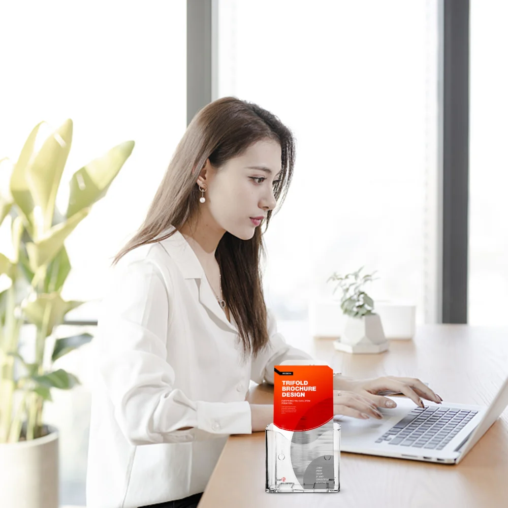 

2Pcs Office File Storage Racks Document Boxes Hanging File Racks (Transparent)