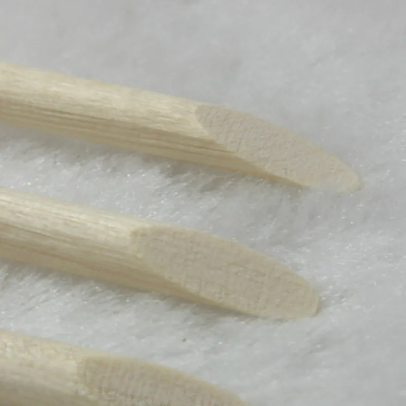 100 pcs Wooden Cuticle Pusher Nail Art Cuticle Remover Orange Wood Sticks For Cuticle Removal Manicure Nail Art Tools