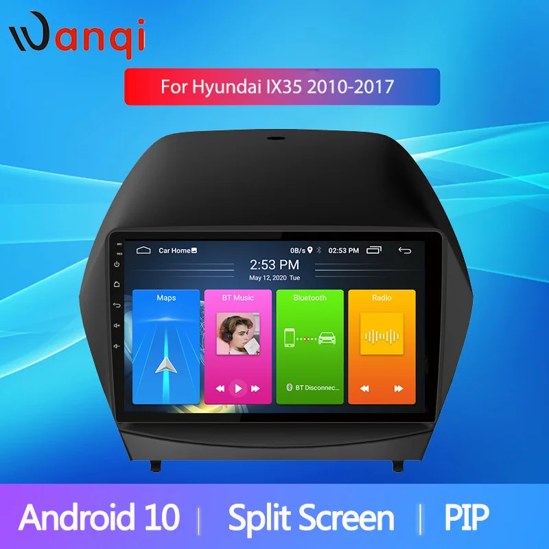 Android 10 9 &quotIPS сплит экран PIP автомобильное радио для 2009 2017 Hyundai IX35 Стерео GPS