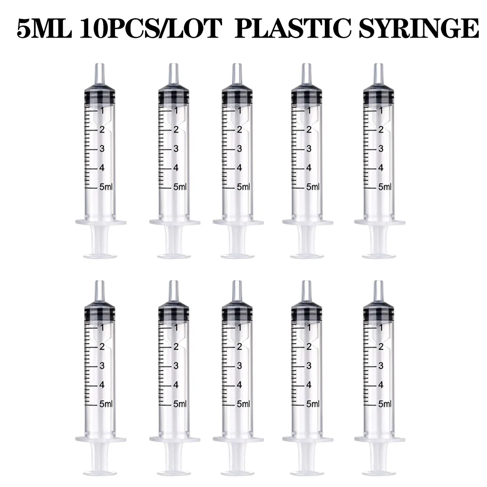 

Пластиковый шприц для измерения жидкости, 5 мл, 10 упаковок