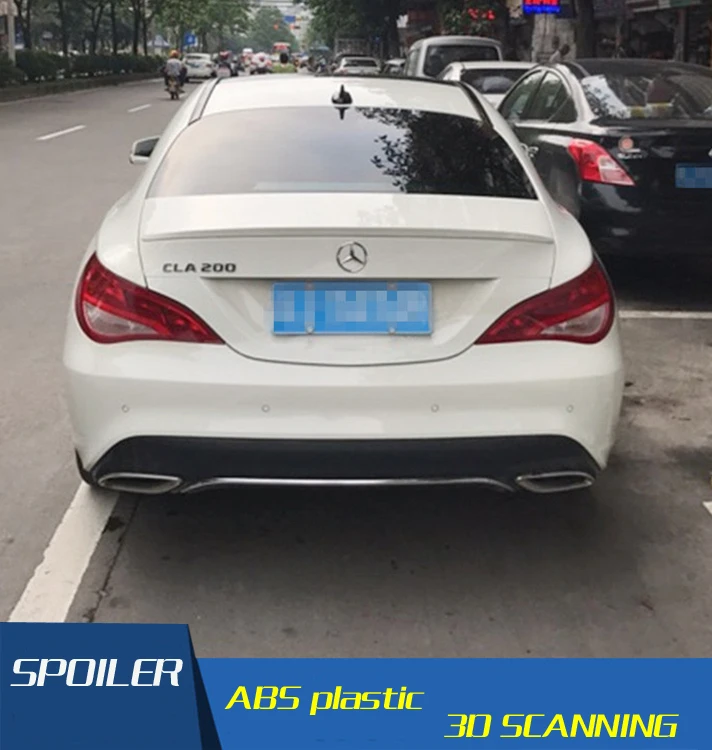 Спойлер для Benz W117 cla автомобильный спойлер из АБС-пластика заднего крыла CLA 200 CLA220