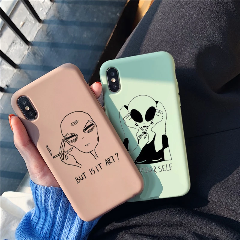 Чехол Alien для Samsung Galaxy S10 S9 S8 S7 S6 Plus Lite edge Мягкая силиконовая задняя крышка телефона