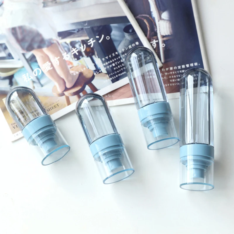 

4PCS 50/60/80/100ML Refillable Mist Spray Bottles Travel Transparent PET Perfume Cosmetics Bottle Atomizer Empty Bottle