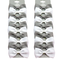 20pcslot cute gray white with clip grosgrain ribbon bow hairpins 2020 scrunchie korean clip hair accessories for baby girl