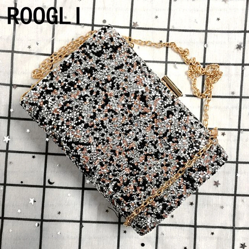 ROOGLI 2020 Новая женская вечерняя сумочка для женщин алмаза создан Стразы клатч с