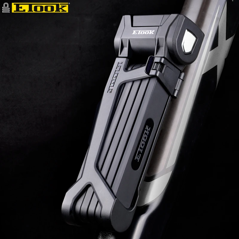 

Etook Bike Folding Lock 15T Shear Patent Bracket High Security Foldable Lock For Motorbike E-bike Electric Bike Direct Selling