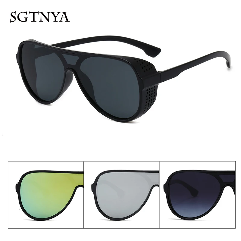 Солнцезащитные очки в европейском и американском стиле панк модные круглые