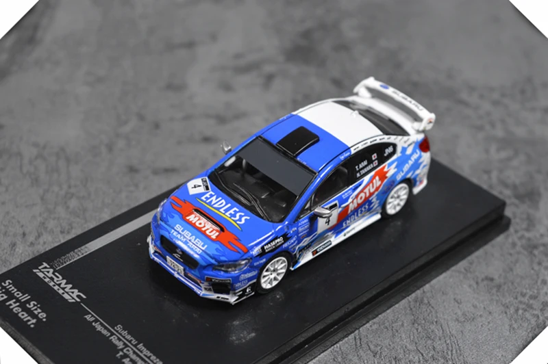 1: 64 масштабная модель автомобиля сплав литья под давлением синий Impreza WRX STI миниатюрная сцена Игрушка гоночный автомобиль Настольная коллекция подарок