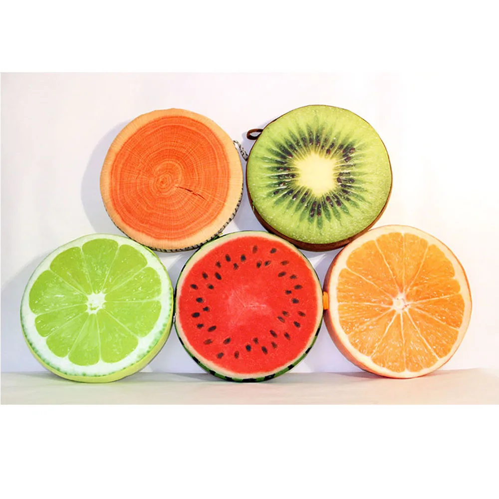 40 см милые Креативные летние круглые полипропиленовые хлопковые подушки офисное