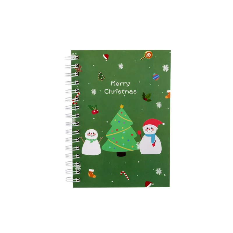 

Christmas notebook A6 student book simple holiday coil Book Creative stationery homework horizontal line