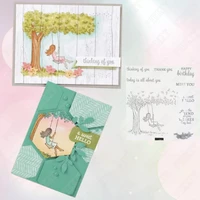 big tree swing stamps and dies new scrapbook diary decoration embossing template diy greeting card handmade arrival 2021