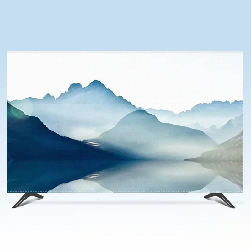 

Custom 19" - 80" 22 inch 75 inch Decorative Hood Cover for Screen LCD TV PC Landscape Mountain Hills Waterproof