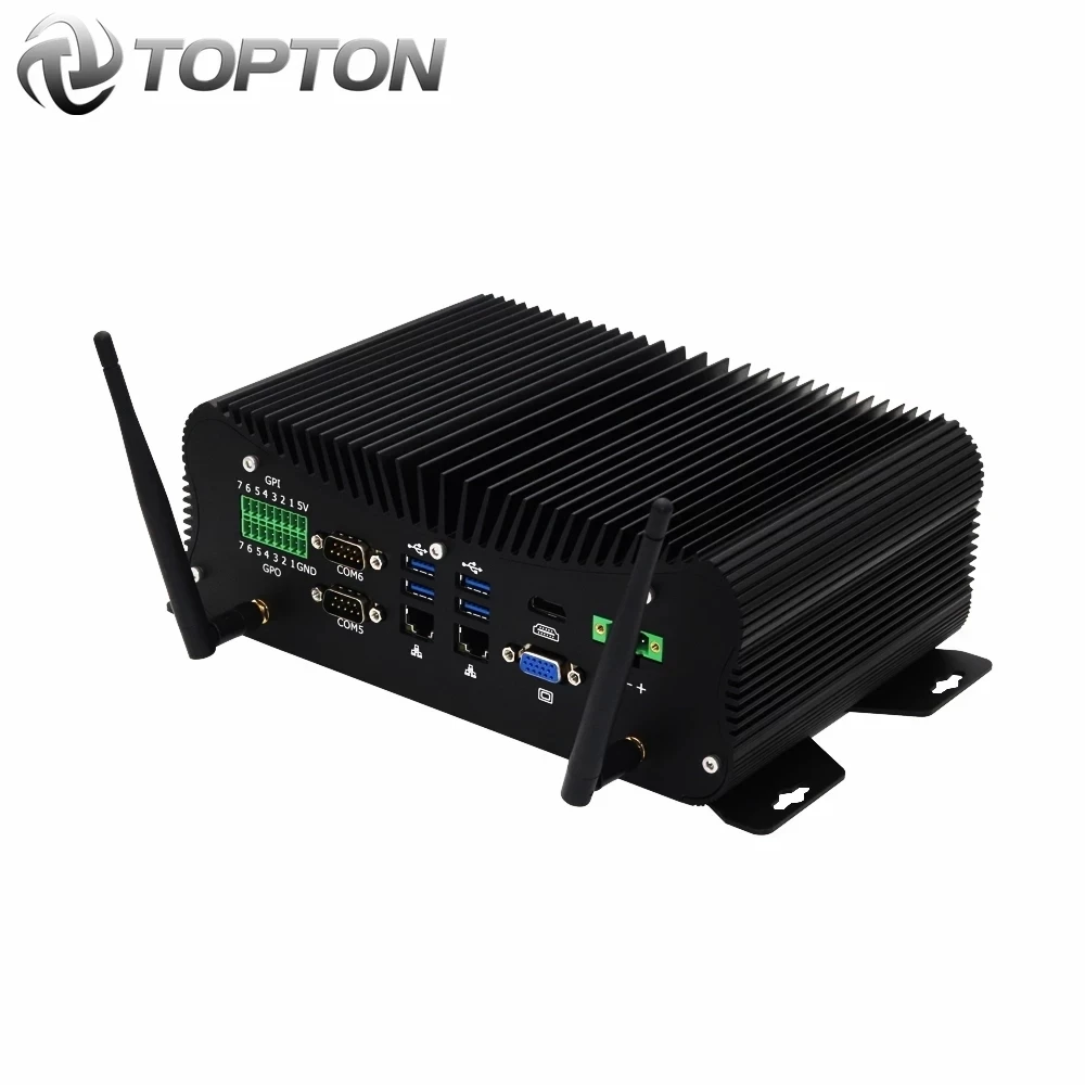 Мини-ПК TOPTON 10-го поколения Intel i7 10510U i5 10210U 6 COM 2 Lan 8 USB GPIO HDMI VGA 4G Wi-Fi | Компьютеры и офис