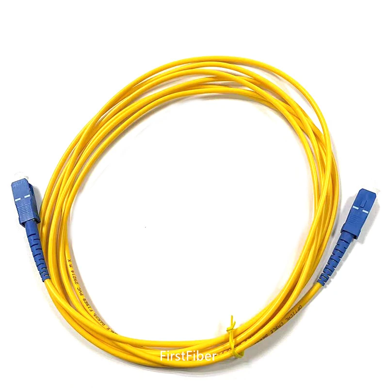 3m SC UPC to SC UPC Fiber Patch Cable, Jumper, Patch Cord Simplex 3.0mm FTTH SM Bend Insensitive