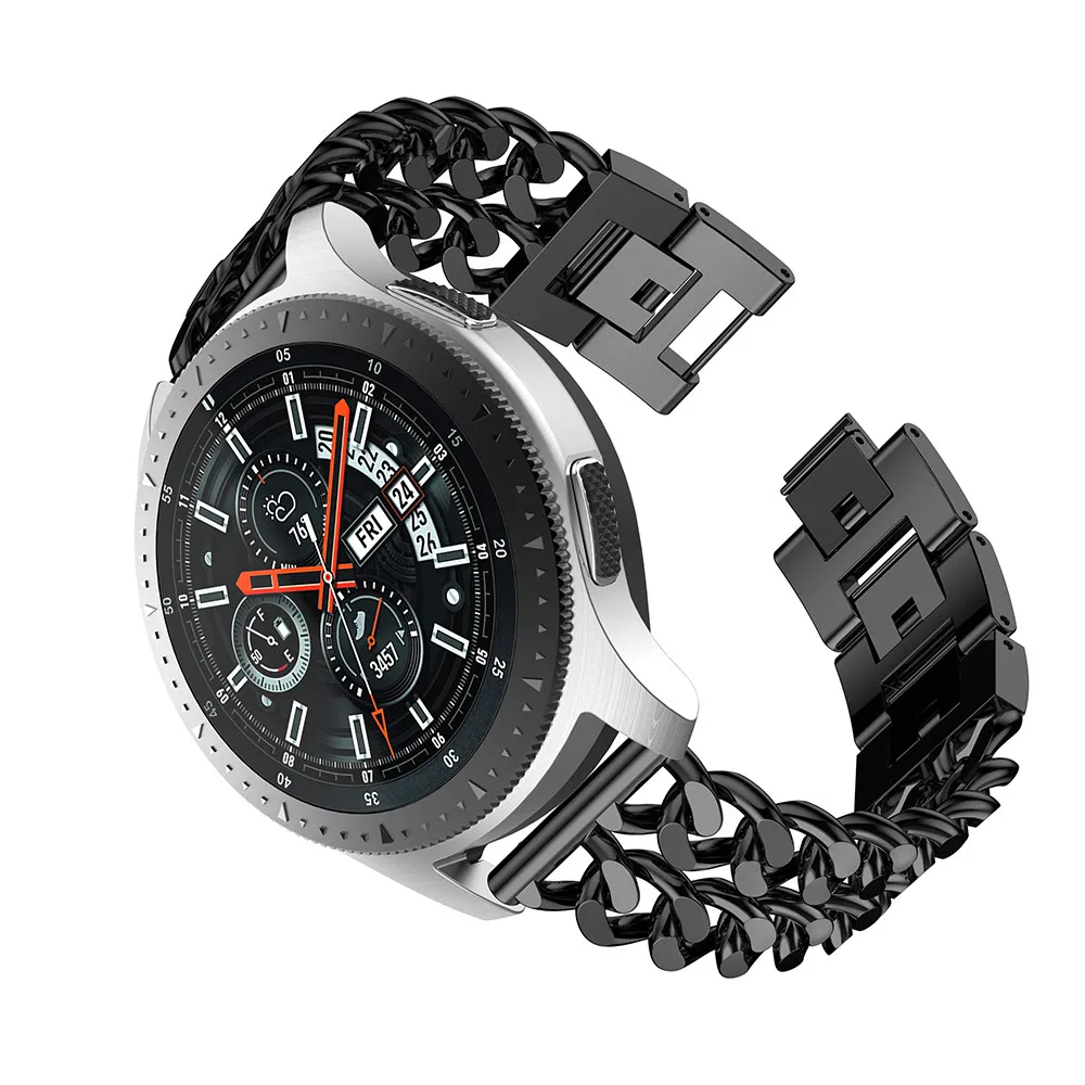 Chengxi для samsung gear S3 Frontier/классический ремешок из нержавеющей стали, умные часы, металлический браслет, 22 мм, ремешок для часов S3, ремешки для часов
