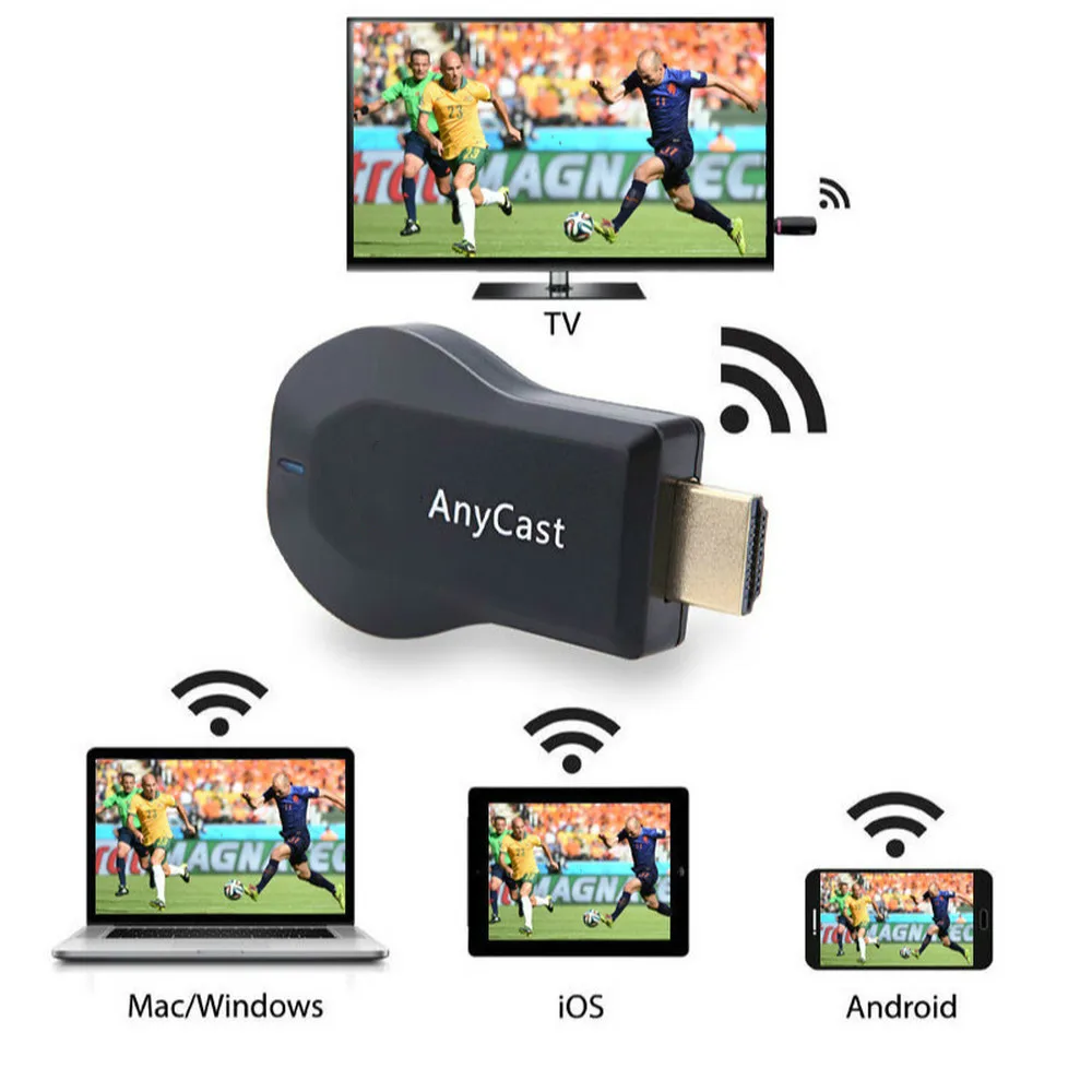 M4 plus 1080P беспроводной HDMI медиа Видео Wi Fi дисплей ключ Мини ПК Android ТВ адаптер Airplay