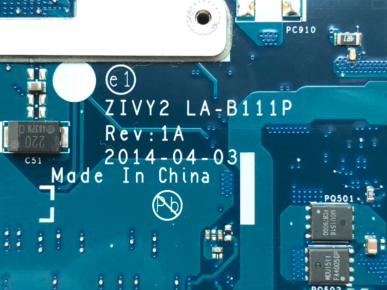 Высокое качество FRU:5B20G57047 для Lenovo Ideapad Y50-70 Материнская плата ноутбука ZIVY2 LA-B111P SR1PX