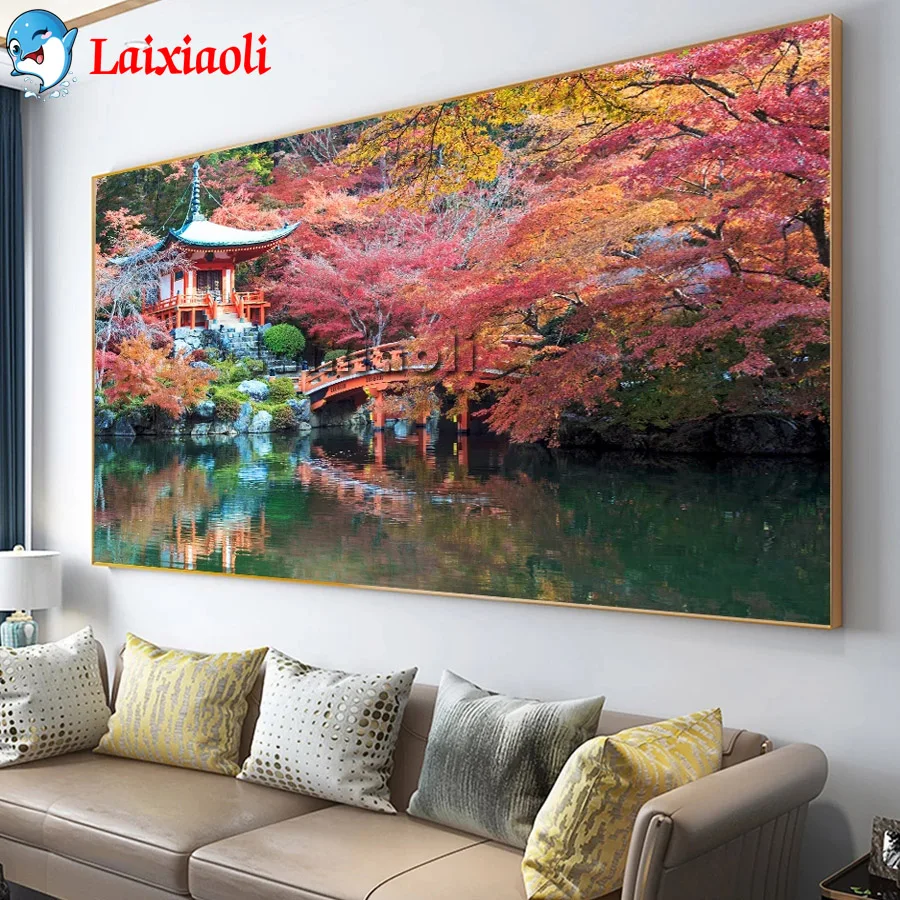 Японское буддистское храм дайгоджи Новое поступление 5D круглая алмазная