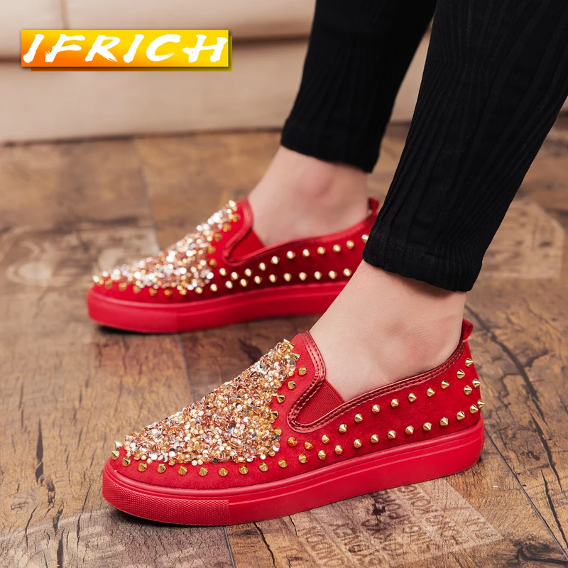 Black White Driving Shoes for Men Slip-on Classic Wearable Handmade Loafers Fashion Rivet Suede Leather Moccasins | Обувь