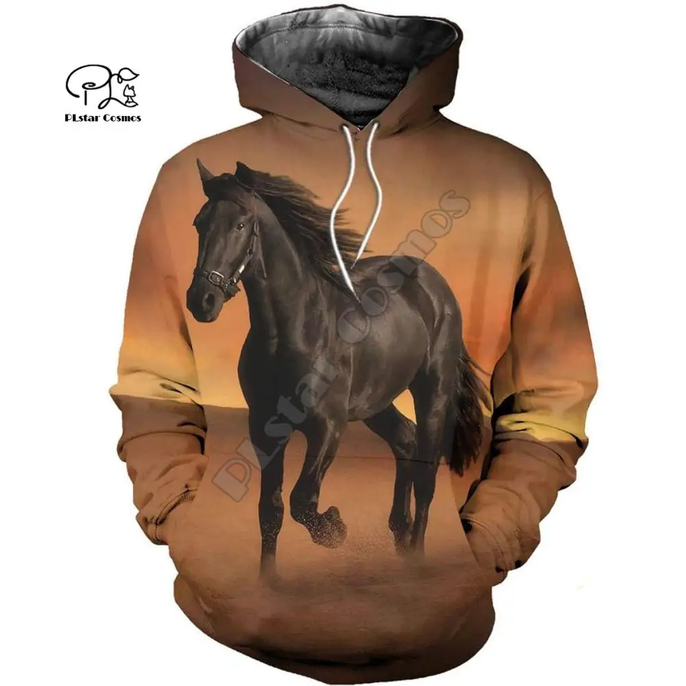 Hoodies Ух девушка лошадь животных Костюм 3dprinted худи/Толстовка/куртка/MenWomen Повседневное Harajuku красочные подходит стиль-5 - Цвет: Hoodies