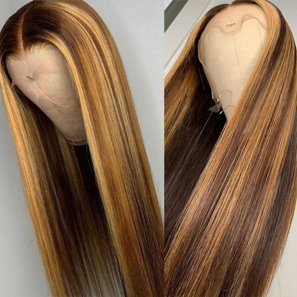 ALITOP 13x6 парики из человеческих волос на сетке спереди 150% бразильские волосы без