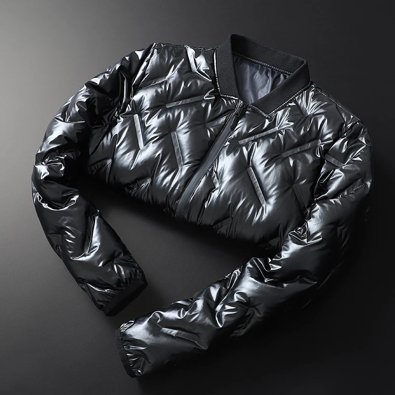 Мужская водонепроницаемая куртка BATMO зимняя на 80% белом утином пуху большие