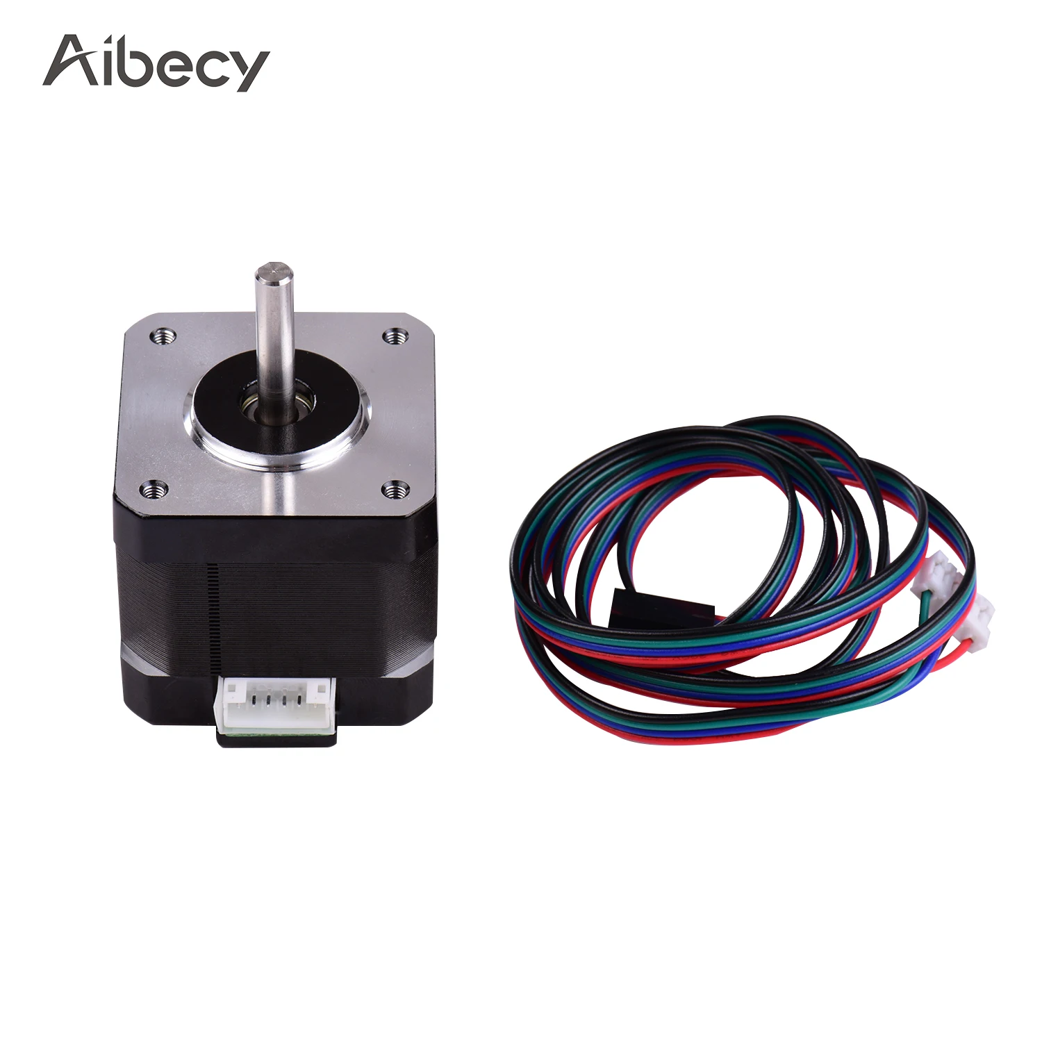 Шаговый двигатель Aibecy 42 2 фазный шаговый с низким уровнем шума 0 9 градусов 17HS4401S