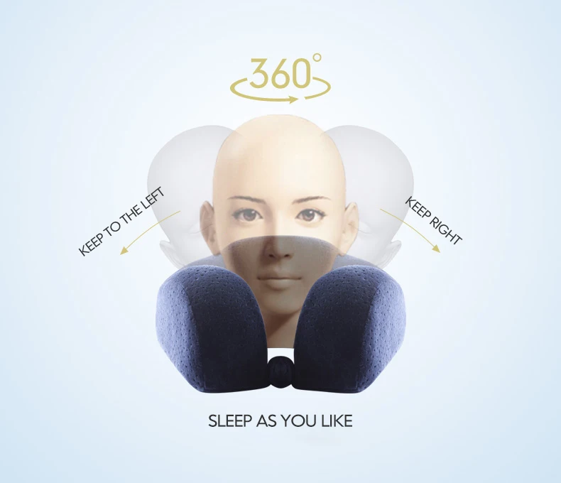 Memory Foam хлопок u-образная подушка для шеи шейный самолет подушка для путешествий подушки для обеда