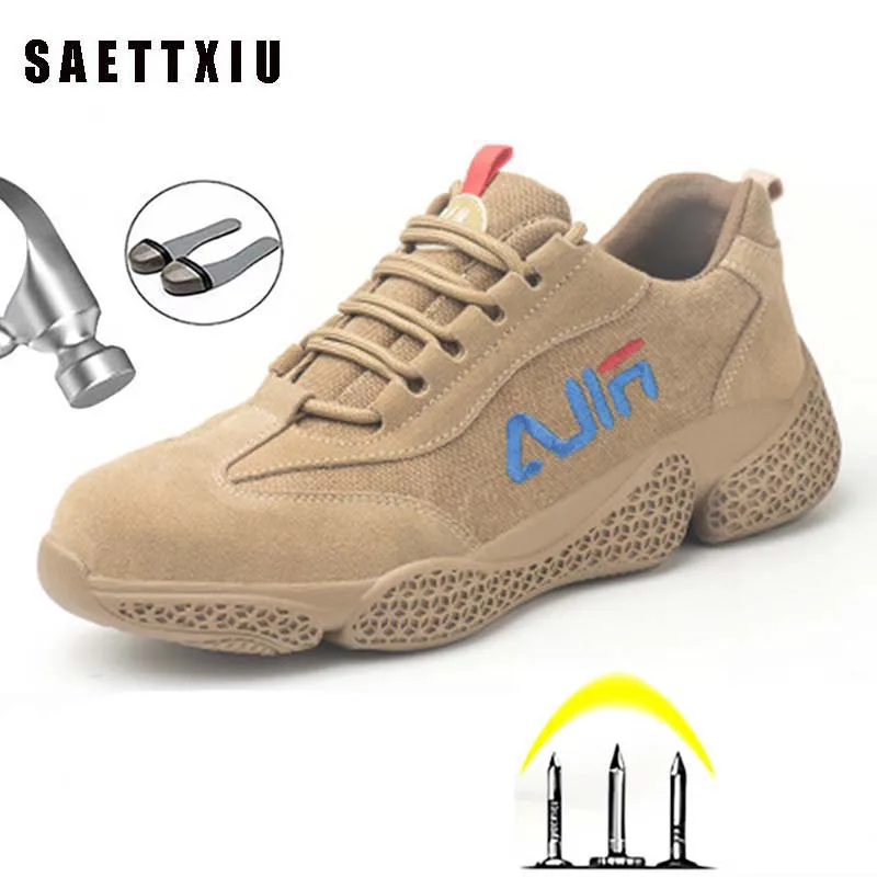 Дропшиппинг нерушимой рабочая обувь Для мужчин и женщин Сталь с закругленным