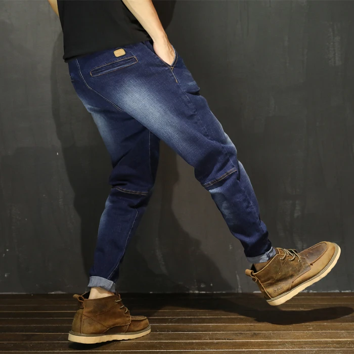 

Men Jeans Pants Harem Trousers M-7XL Large Size Demin Loose Comfortable Trousers Classic Hip Hop Punk Causal Daily Clothing
