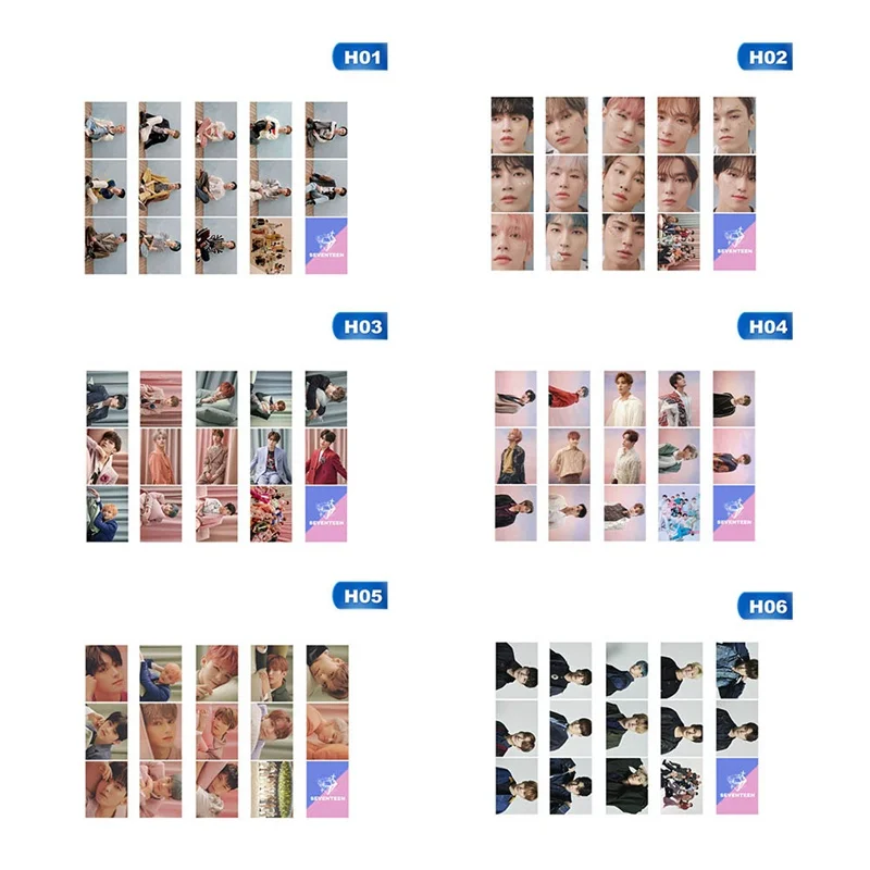 

14Pcs/Set Seventeen Combination Day Special Fallin'Flower Lomo Photo Card PVC Cards Self Made Card Photocard Stationary set